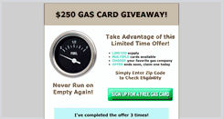 Desktop Screenshot of freegascardoffers.com